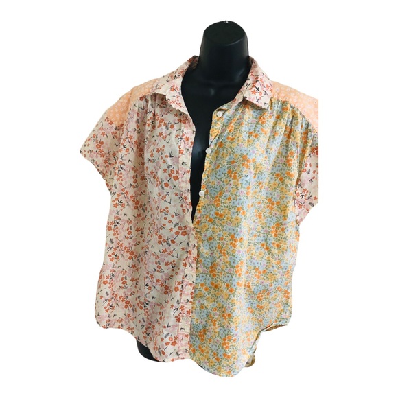 American eagle outfitters paisley multi vintage look relaxed fit button size M - Picture 6 of 13